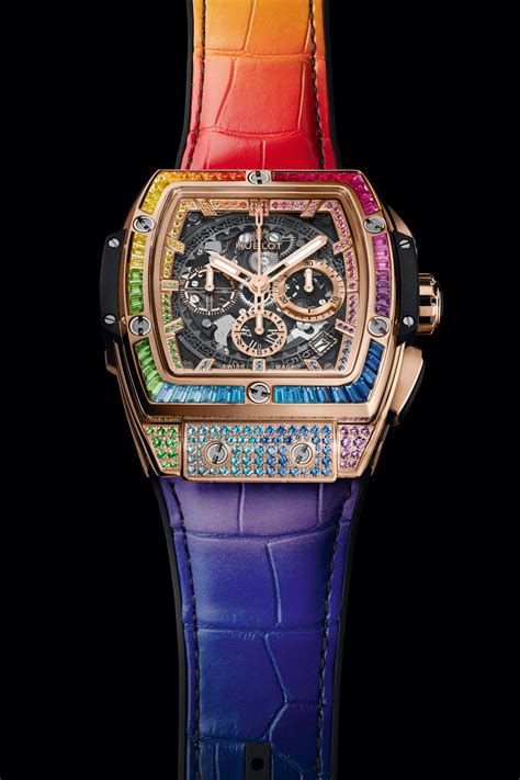 hublot rainbow black|spirit of big bang Hublot.